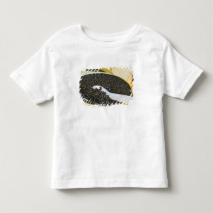 T-shirt Pour Les Tous Petits Caviar noir et cuillère en nacre pour