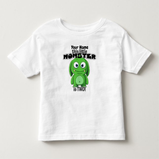 T-shirt Pour Les Tous Petits Ce Petit Monstre est à deux ! (Devant)