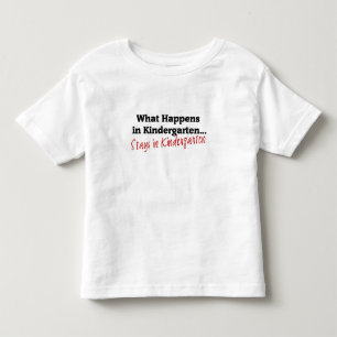 T-shirt Pour Les Tous Petits Ce qui se produit dans le jardin d'enfants