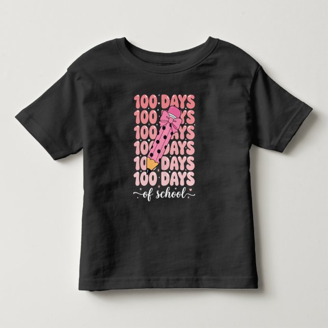 T-shirt Pour Les Tous Petits célébration des 100 jours d'école (Devant)