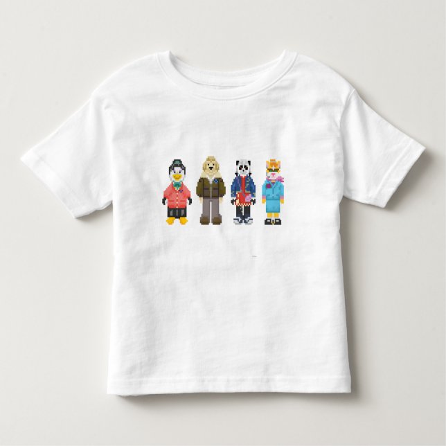 T-shirt Pour Les Tous Petits Centres serveurs de pixel de Webkinz (Devant)
