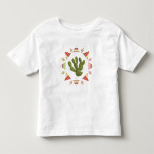 T-shirt Pour Les Tous Petits Cercle de cactus de la collection   de Llamarama