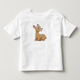 T-shirt Pour Les Tous Petits Cerf avec Fleur marguerite