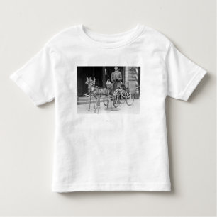 T-shirt Pour Les Tous Petits Cerfs communs qualifiés armés à Sleigh impair sur