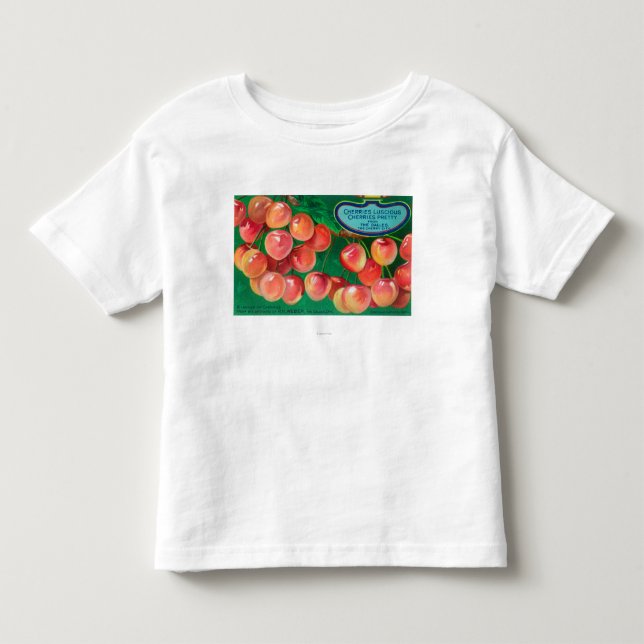 T-shirt Pour Les Tous Petits Cerises de la cerise CityThe Dalles, OU (Devant)