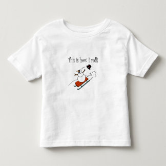 T-shirt Pour Les Tous Petits C'est comment je roule le bonhomme de neige