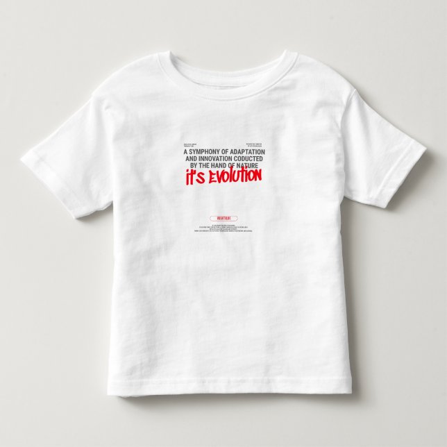 T-shirt Pour Les Tous Petits C'est l'évolution (Devant)