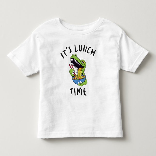 T-shirt Pour Les Tous Petits C'est l'heure du déjeuner (Devant)