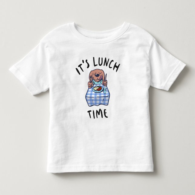 T-shirt Pour Les Tous Petits C'est l'heure du déjeuner (Devant)