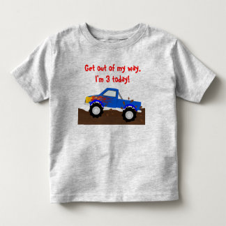 T-shirt Pour Les Tous Petits C'est mon camion de monstre bleu d'anniversaire