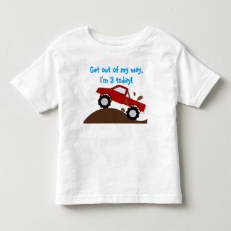 T-shirt Pour Les Tous Petits C'est mon camion de monstre d'anniversaire