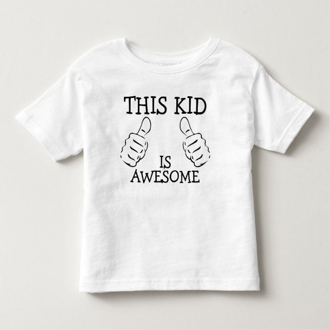 T-shirt Pour Les Tous Petits Cet Enfant Est Magnifique Personnalisé (Devant)