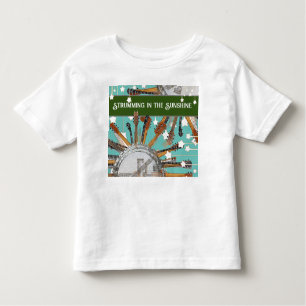 T-SHIRT POUR LES TOUS PETITS CHAÎNES DE GUITARE AU SOLEIL