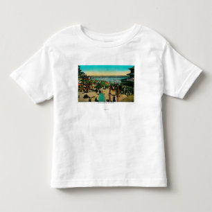 T-shirt Pour Les Tous Petits Chambre de plage et de Bath, longue plage de