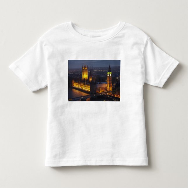 T-shirt Pour Les Tous Petits Chambres du Parlement, Big Ben, Westminster (Devant)