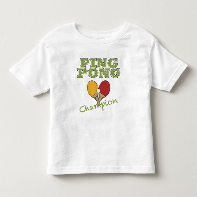 T-shirt Pour Les Tous Petits Champion de ping-pong (Devant)