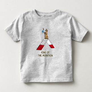 T-shirt Pour Les Tous Petits Champion roi du chien de montagne agilité drôle