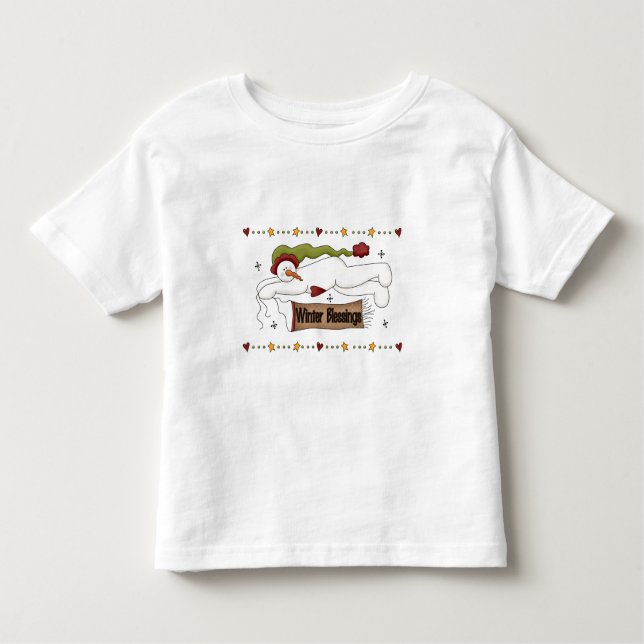 T-shirt Pour Les Tous Petits Chandails et cadeaux d'hiver (Devant)