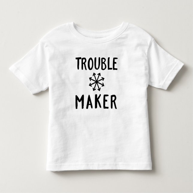 T-shirt Pour Les Tous Petits Chaos créateurs de problèmes (Devant)