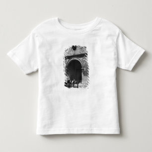 T-shirt Pour Les Tous Petits Chariot attendant avant porche de cathédrale