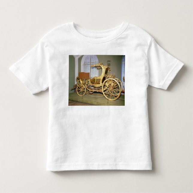 T-shirt Pour Les Tous Petits Chariot de gondole d'impératrice Catherine II (Devant)