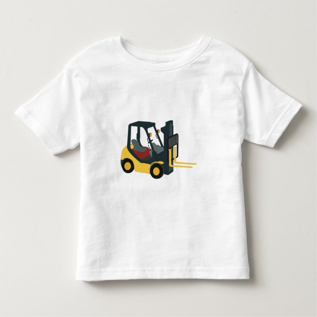 T-shirt Pour Les Tous Petits Chariot élévateur à fourche (Devant)
