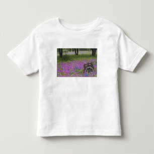 T-shirt Pour Les Tous Petits Chariot en bois dans un champ de Phlox, Bleus Bonn
