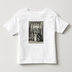 T-shirt Pour Les Tous Petits Charles II (1630-85) comme patron du Societ royal