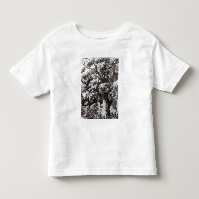 T-shirt Pour Les Tous Petits Charles II caché dans le chêne (Devant)