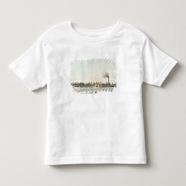 T-shirt Pour Les Tous Petits Charles-Philippe, le premier bateau à  vapeur (Devant)