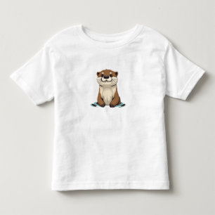 T-shirt Pour Les Tous Petits Charming Cartoon Otter