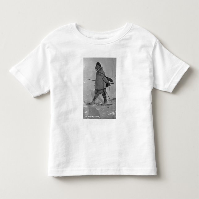 T-shirt Pour Les Tous Petits Chasseur de joint d'Alaska avec la photographie de (Devant)