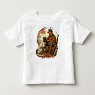 T-shirt Pour Les Tous Petits Chasseur et épagneul