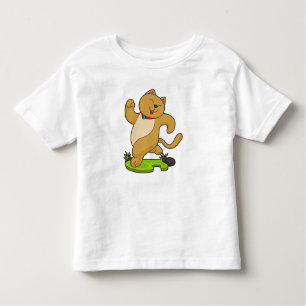 T-shirt Pour Les Tous Petits Chat avec Choker à l'exécution