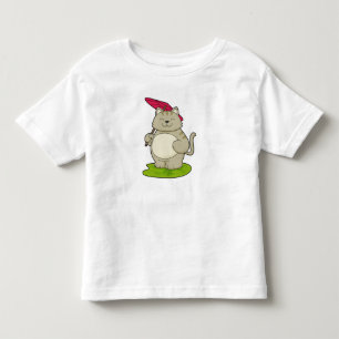 T-shirt Pour Les Tous Petits Chat avec parapluie
