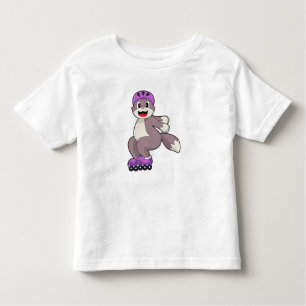 T-shirt Pour Les Tous Petits Chat avec roulettes