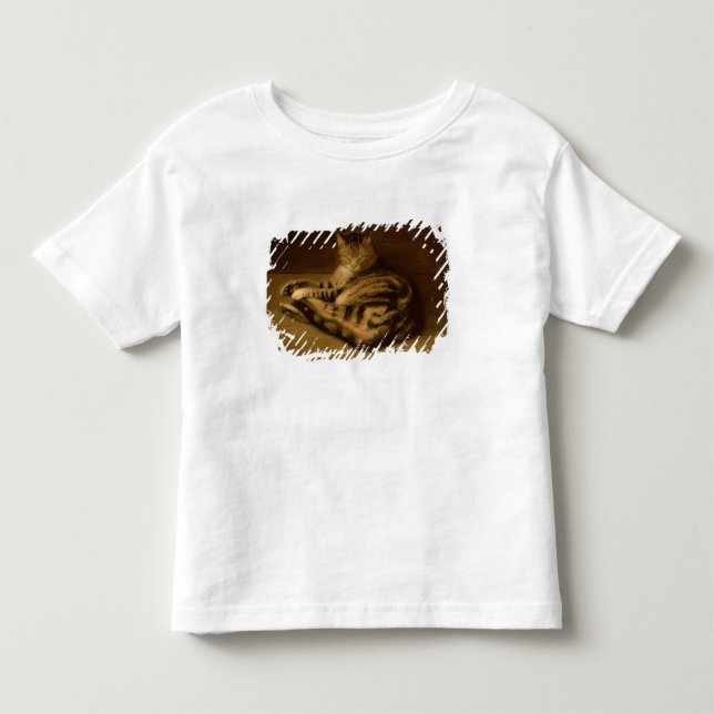 T-shirt Pour Les Tous Petits Chat couché, 1898 (Devant)