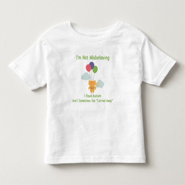 T-shirt Pour Les Tous Petits Chat d'autisme (Devant)