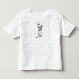 T-shirt Pour Les Tous Petits Chat de masquerade d'Halloween en art linéaire noi