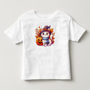 T-shirt Pour Les Tous Petits Chat d'Halloween mignonne