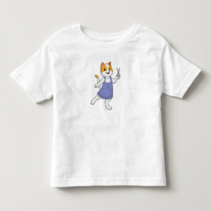 T-shirt Pour Les Tous Petits Chat en coiffeur avec ciseaux