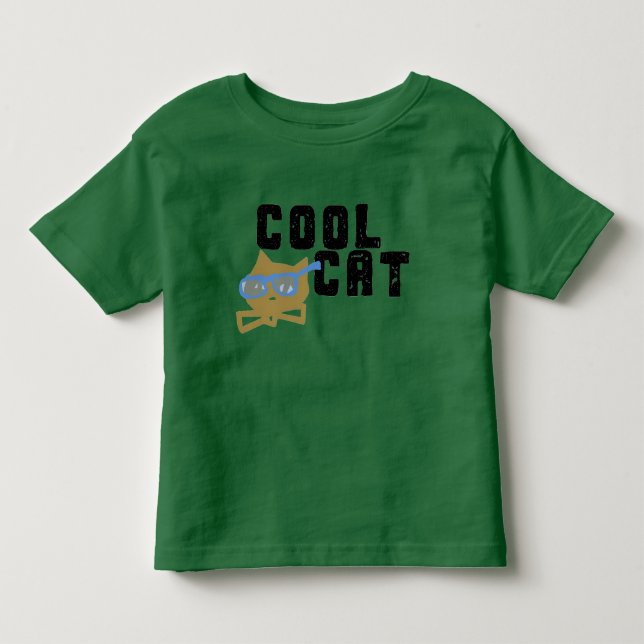 T-shirt Pour Les Tous Petits Chat frais (Devant)