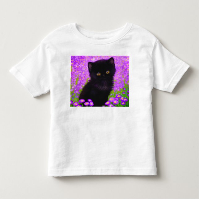 T-shirt Pour Les Tous Petits Chat Gustav Klimt (Devant)
