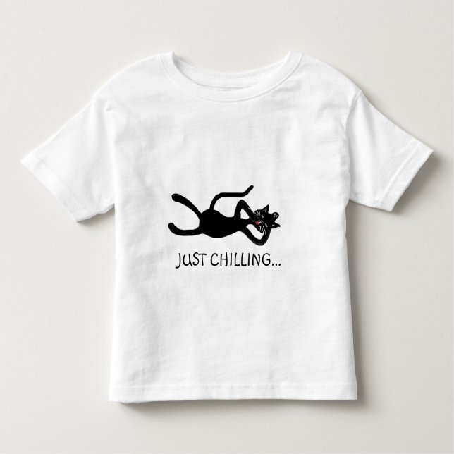 T-shirt Pour Les Tous Petits Chat juste au frais (Devant)