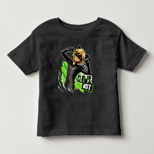 T-shirt Pour Les Tous Petits Chat Noir Griffe dehors Graphique