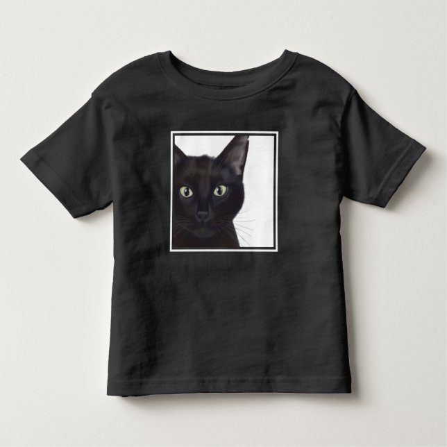 T-shirt Pour Les Tous Petits Chat, Portrait de Gus (Devant)
