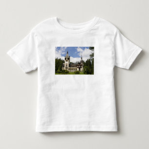 T-shirt Pour Les Tous Petits Château de Peles du 18ème siècle, Sinaia, Roumanie
