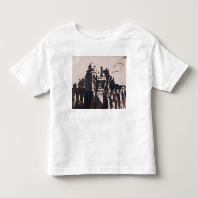 T-shirt Pour Les Tous Petits Château enrichi par deux ponts (Devant)