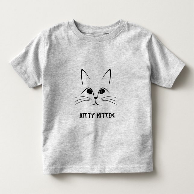 T-shirt Pour Les Tous Petits chaton minou  (Devant)
