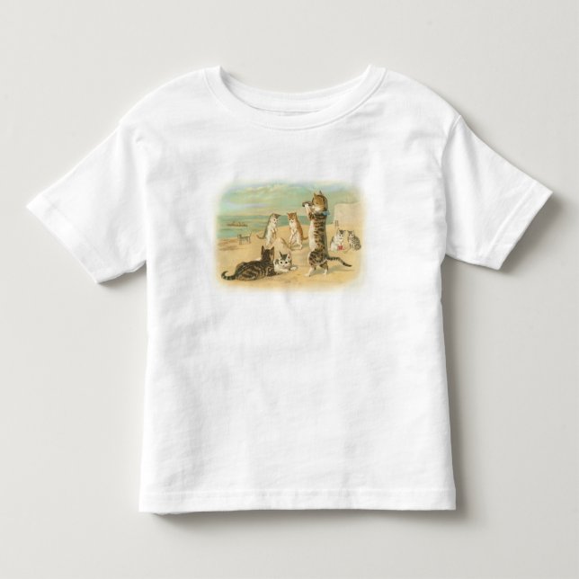 T-shirt Pour Les Tous Petits Chatons de plage (Devant)